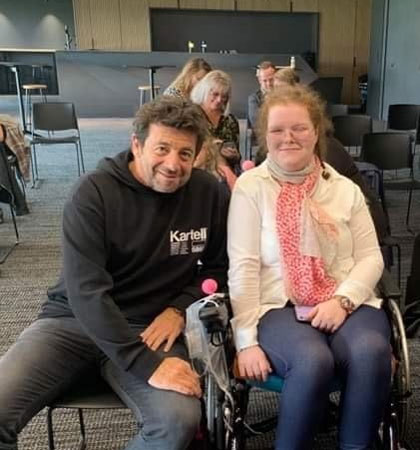 2 octobre 2021, Marie Elina rencontre Patrick BRUEL