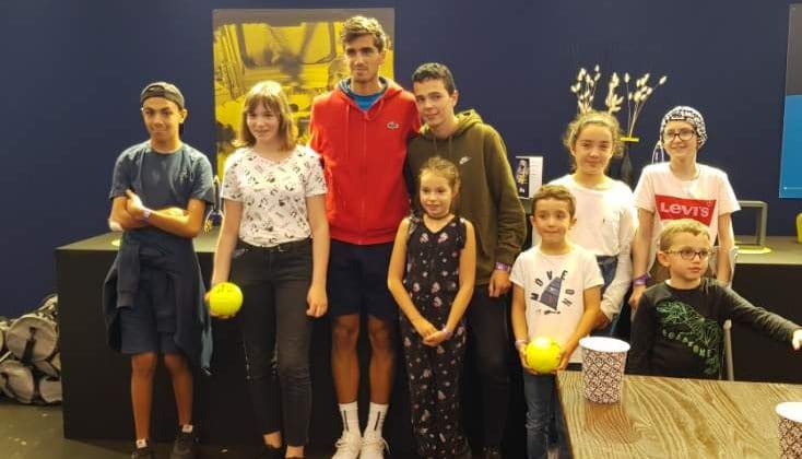 En septembre 2019, le Moselle Open de Tennis pour les enfants de Rafael