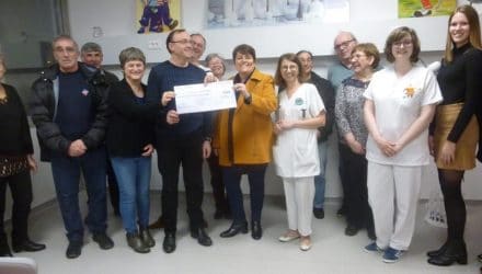 9 mars 2020 : remise de dons de la part des Commerçants de Liverdun et du Lions Club Nancy Stanislas