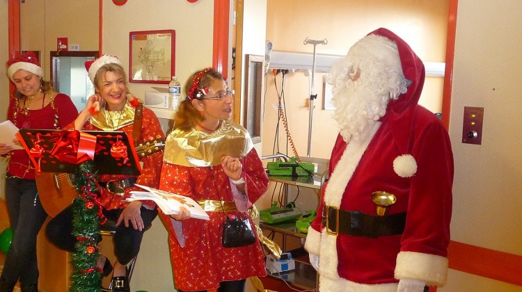 Le 19 décembre 2012, une magnifique fête de Noël à l’hôpital